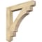 Ekena Millwork Merced Craftsman Rough Sawn Bracket, Douglas Fir, 6"W x 44"D x 44"H BKT06X44X44MRC04RDF - alternate 1